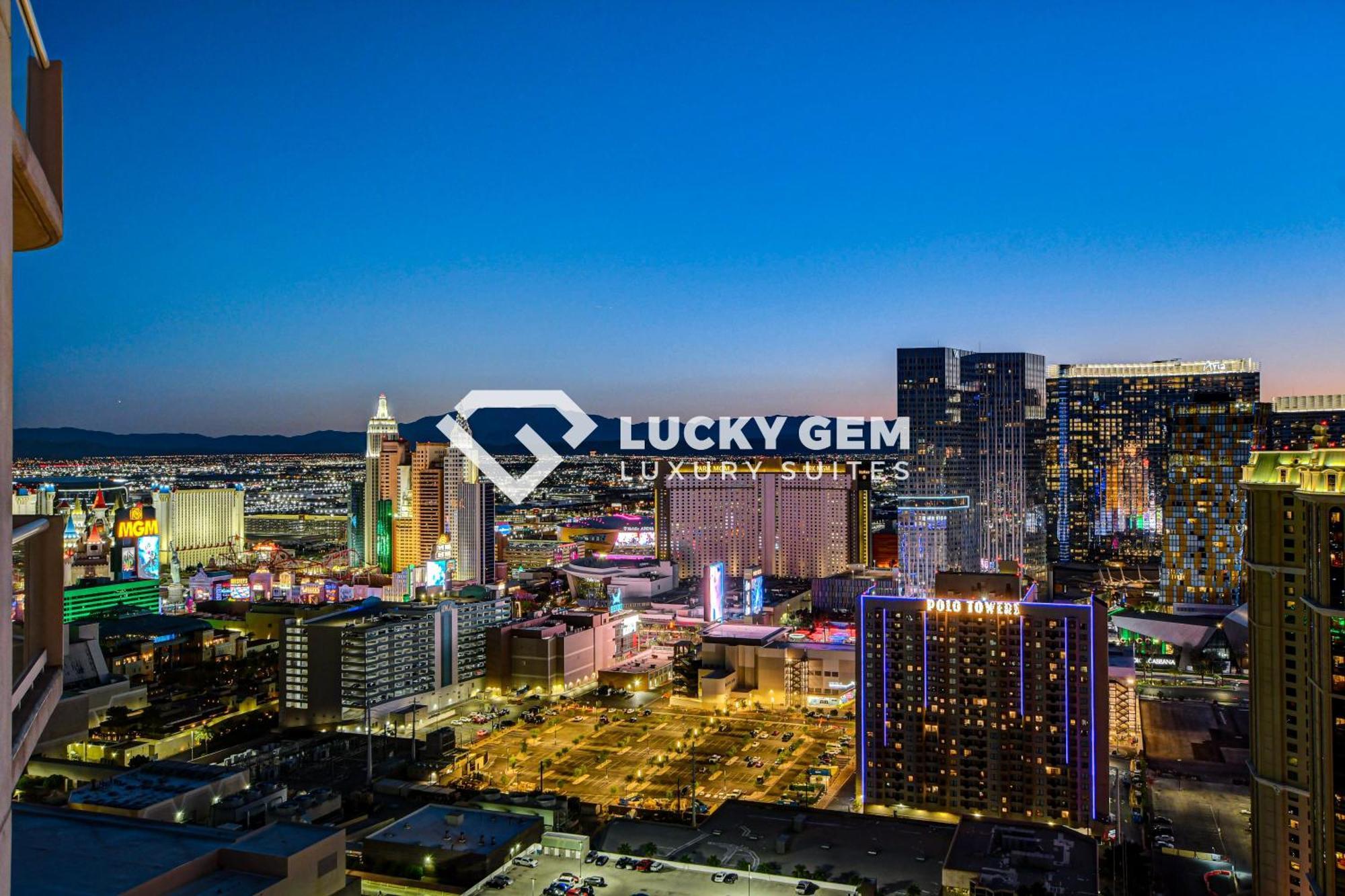 Lucky Gem Penthouse & Luxury Suites At Signature Resort, Balcony Strip View 3505 Las Vegas Exterior foto